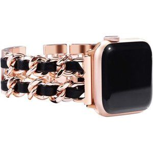 NEW Rose Gold/Black Apple Watch Band